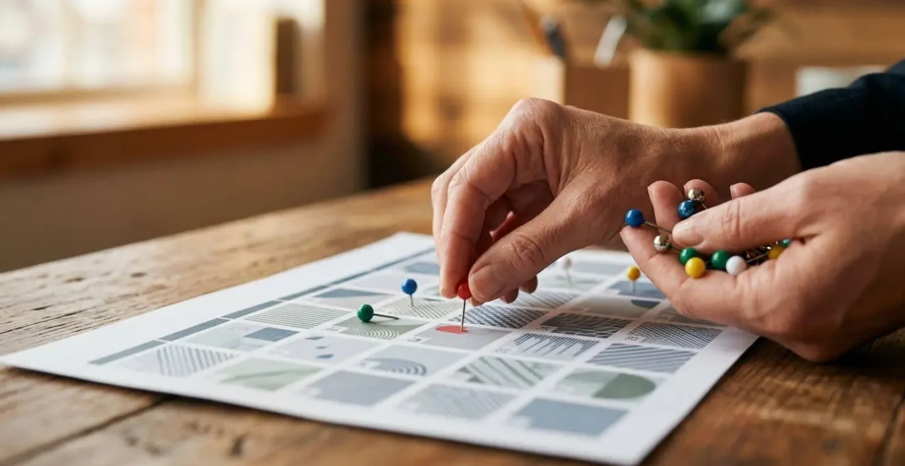 Calendrier avec marqueurs visuels des périodes optimales de dépôt