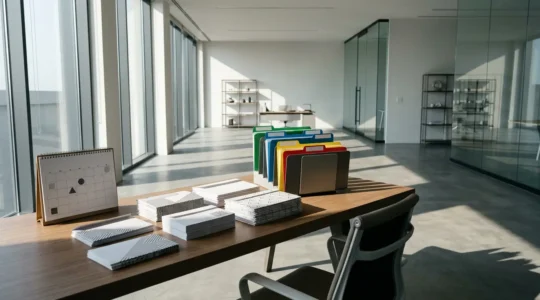 Espace de travail professionnel avec documents recommandés et système d'organisation pour respecter les délais légaux