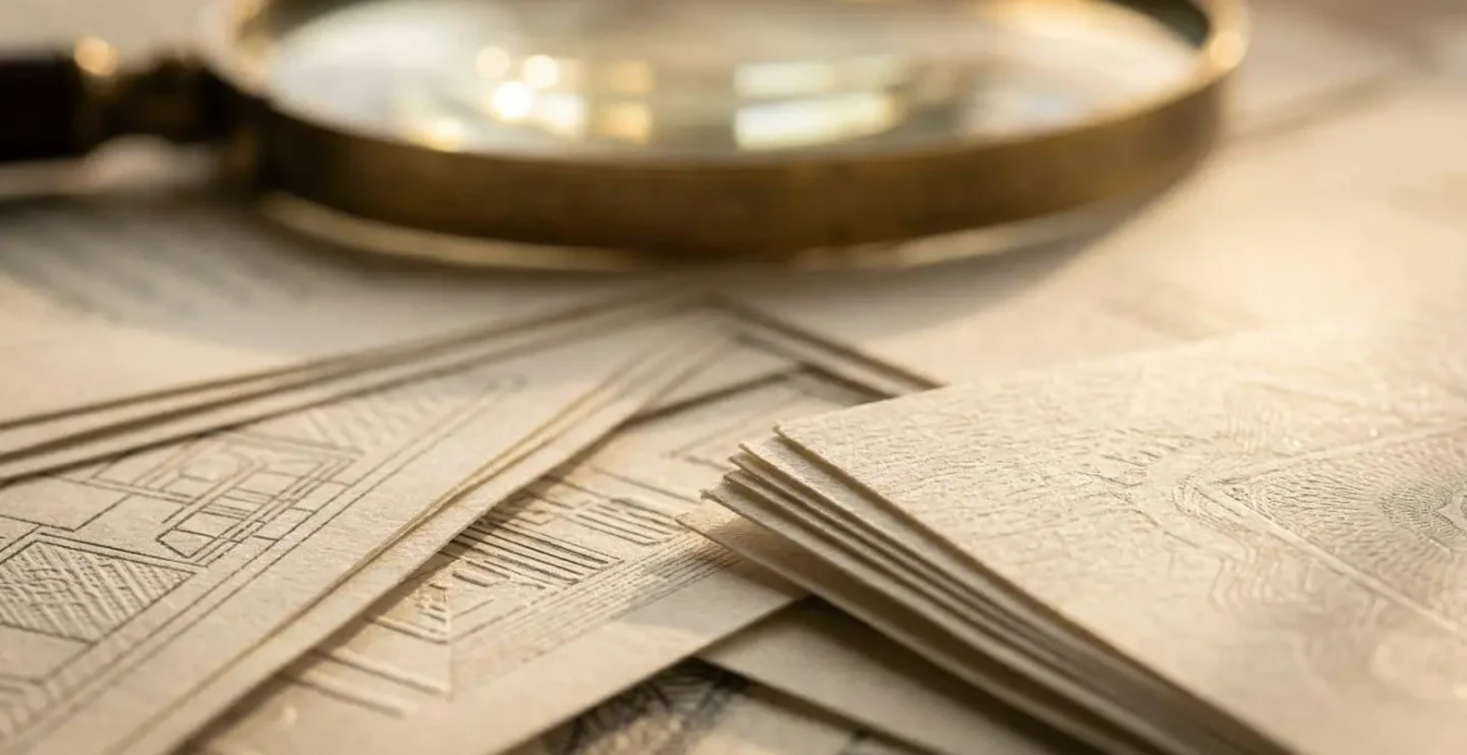 Gros plan macro sur des documents contractuels avec effet de profondeur de champ révélant la complexité des clauses cachées